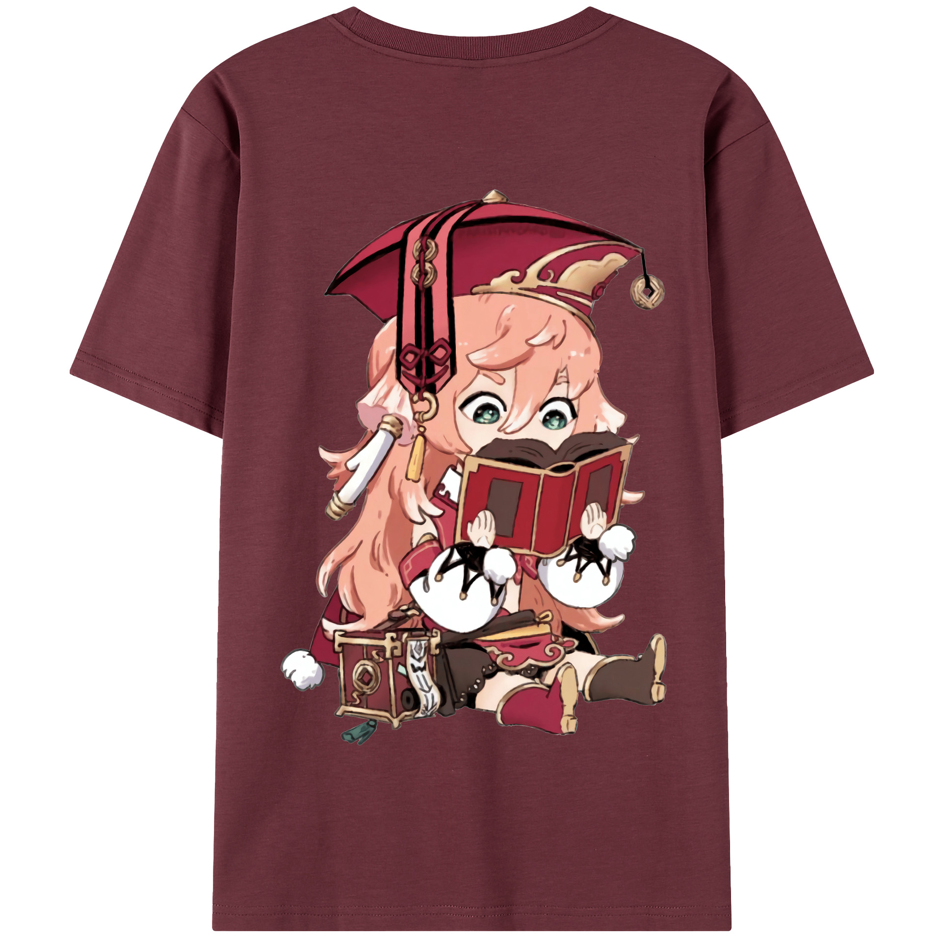 げんし神 ヤンフェイ genshin Yanfei 綿100％半袖Tシャツ（背面プリント）